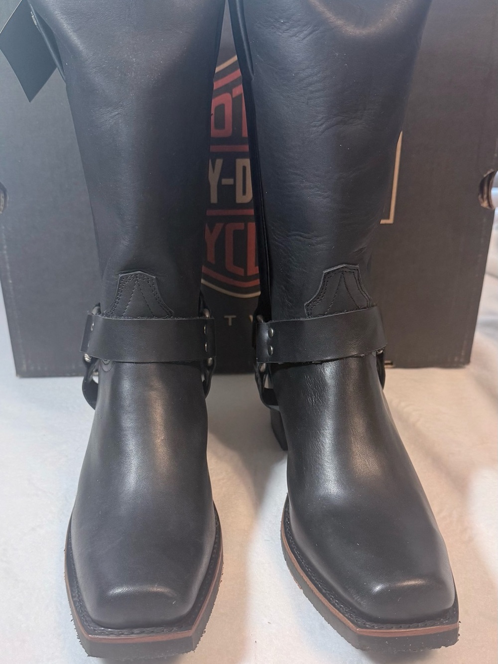 Harley-Davidson® Women's Galinda Black
Motorcycle Boots. D83254. Size 9.5M - Picture 4 of 12